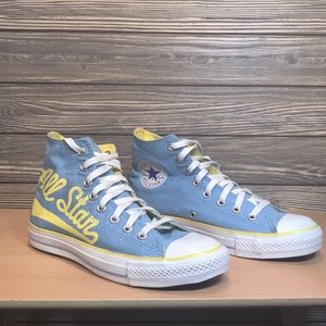 Converse All-Star Blue and Yellow Sneakers